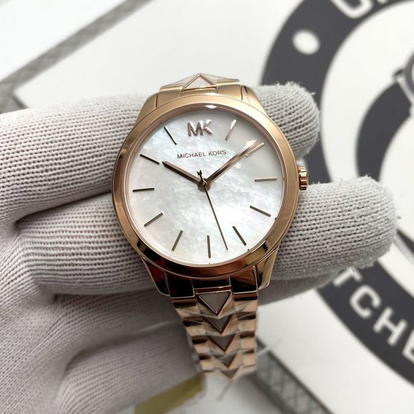 MK Runway Mercer Steel MOP Dial